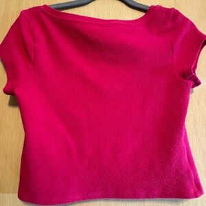 Anthropologie Scoop Neck Crop Tee